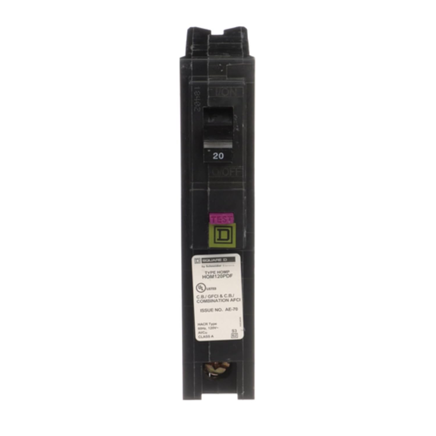 by Homeline Plug-On Neutral 20 Amp Single-Pole Dual Function CAFCI and GFCI C…