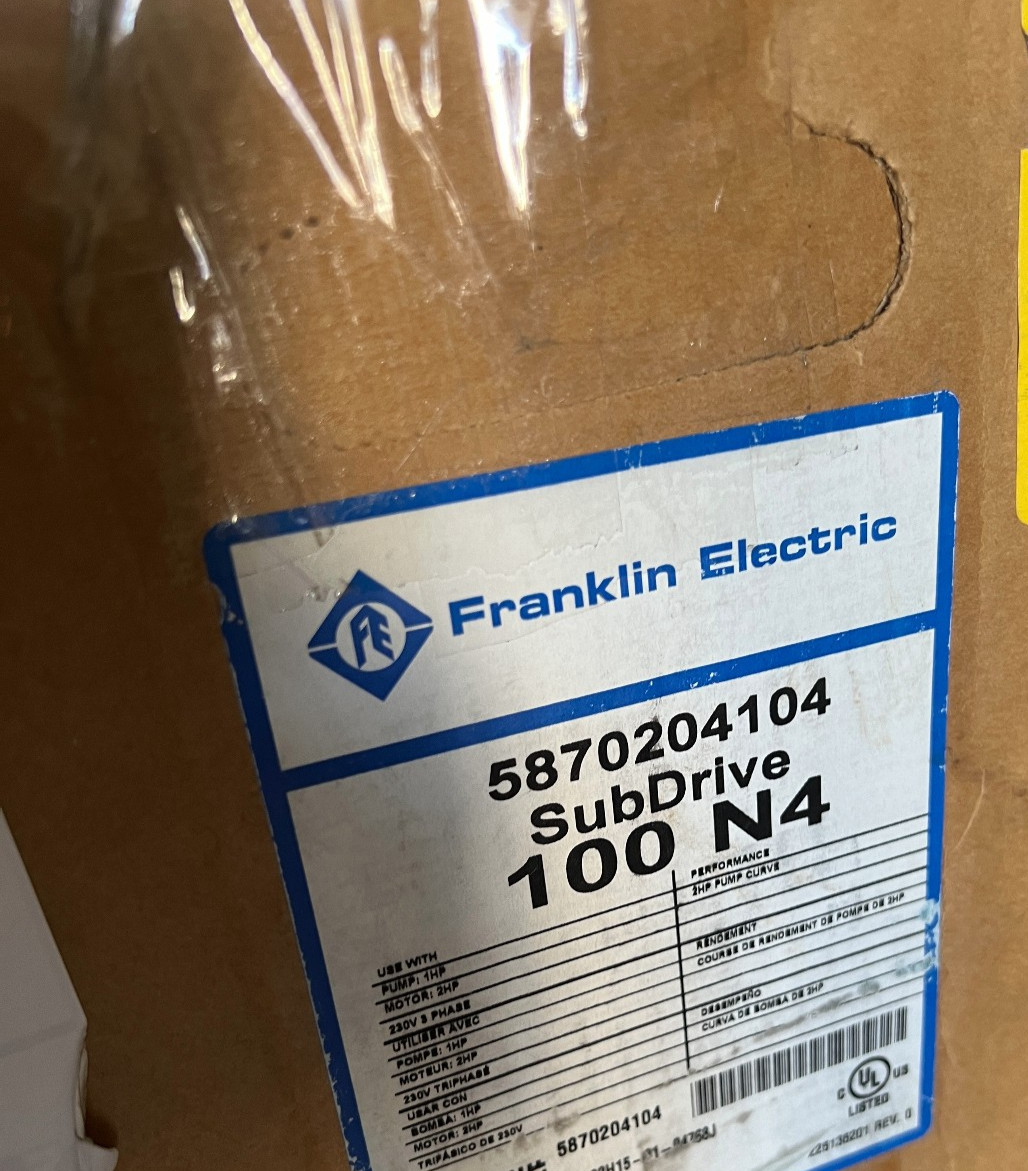 Franklin Electric SubDrive 100 N4 Constant Pressure Controller 5870204104