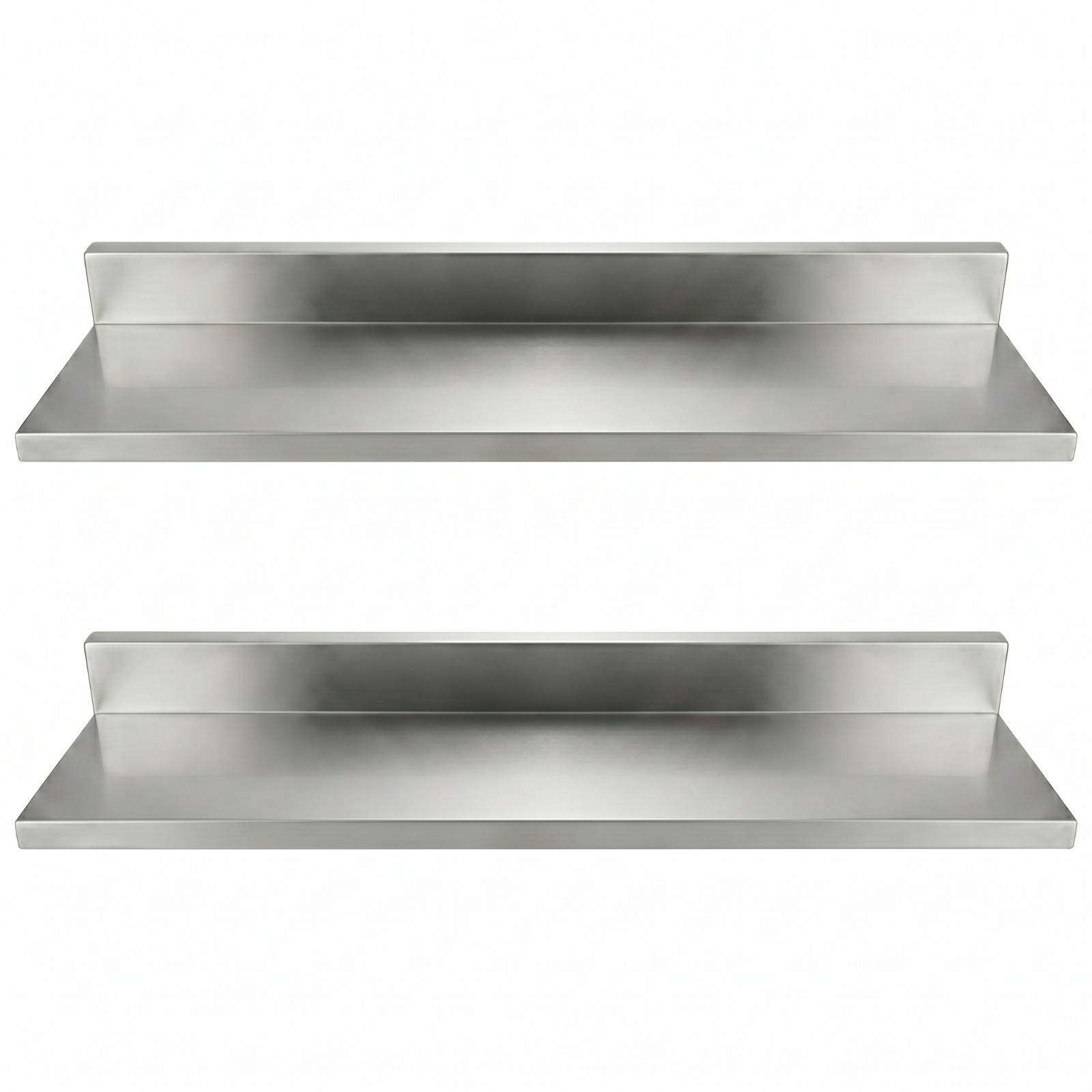 30 in. Stainless Steel Wall Shelf (2 Pack) – 30 in. x 8.6 in. x 3.5 in.