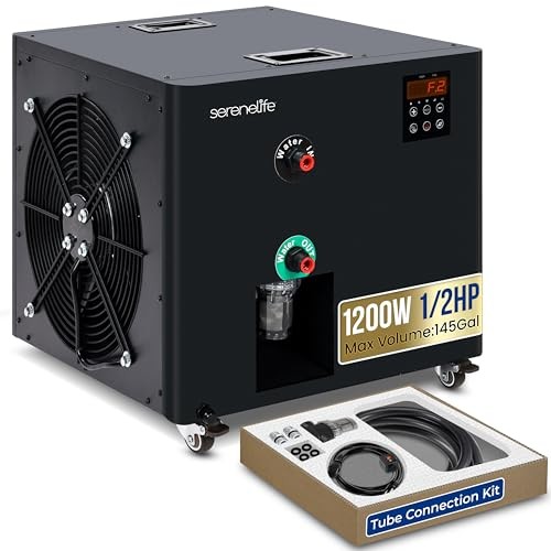 SERENELIFE COLD PLUNGE CHILLER 1/2 HP 2290W 132 GAL ICE – SLWTRCHLR110.5