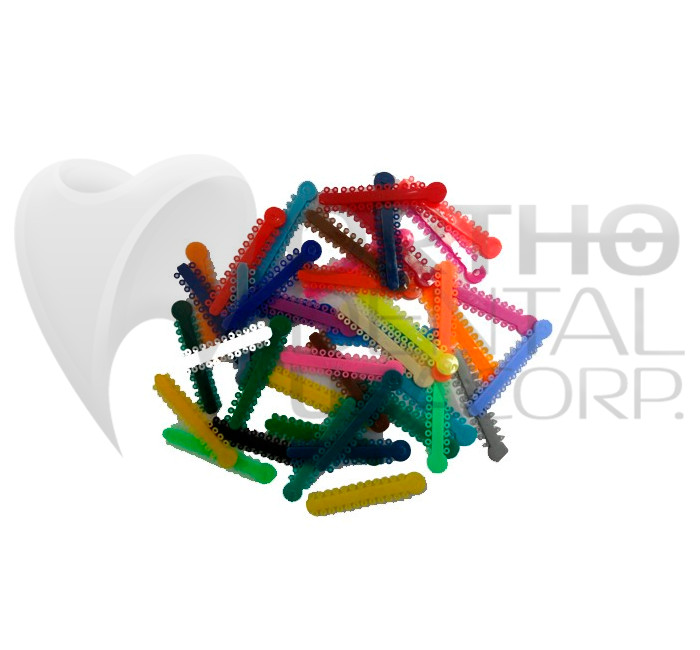 Assorted ELASTIC LIGATURE TIES Pack x 5 USA Seller Orthodentalusa Corp