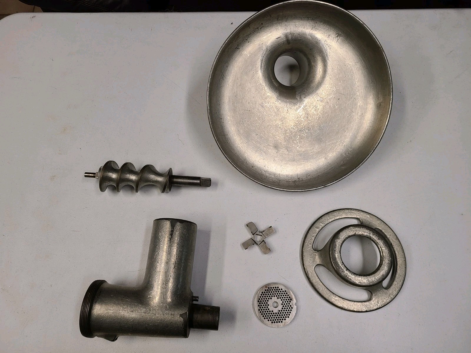 HOBART Meat Grinder Attachment And Tray See Details And Pictures