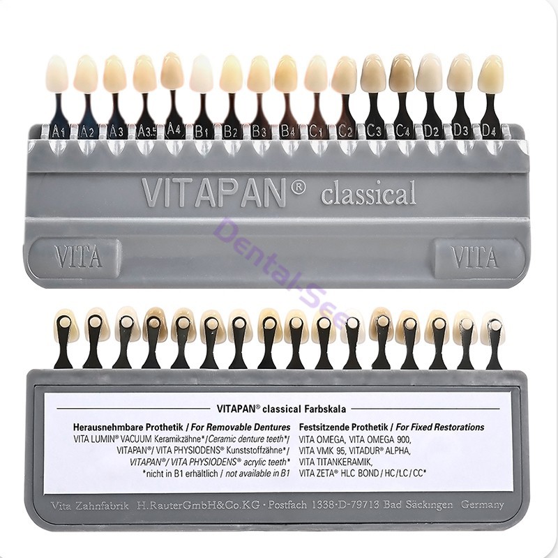 Vita Classical Shade Guide Dental Materials A1-D4 16 Colors Teeth Whitening USA