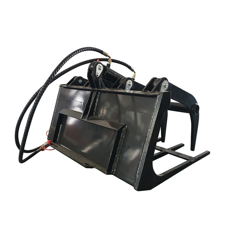 Agrotk M-HGB Wood Grabber Grapper Attachment for Skid Steer/Compact Wheel Loader