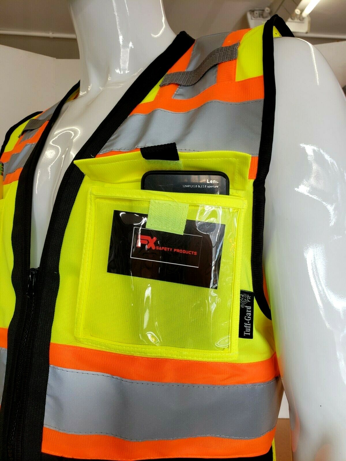 Surveyor Two Tone Safety Vest ANSI/ ISEA 107-2015 Approved (Small to 5XL)