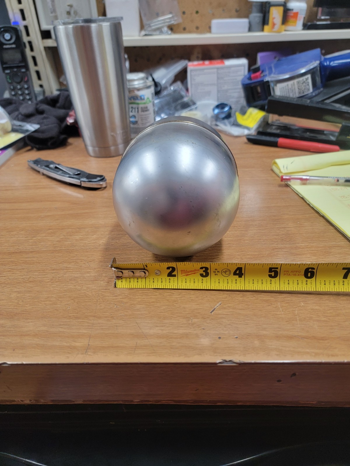 Naugatuck Gr4″diax6-1/4″L, 304SS Float Ball, Oblong. Free Ship L48