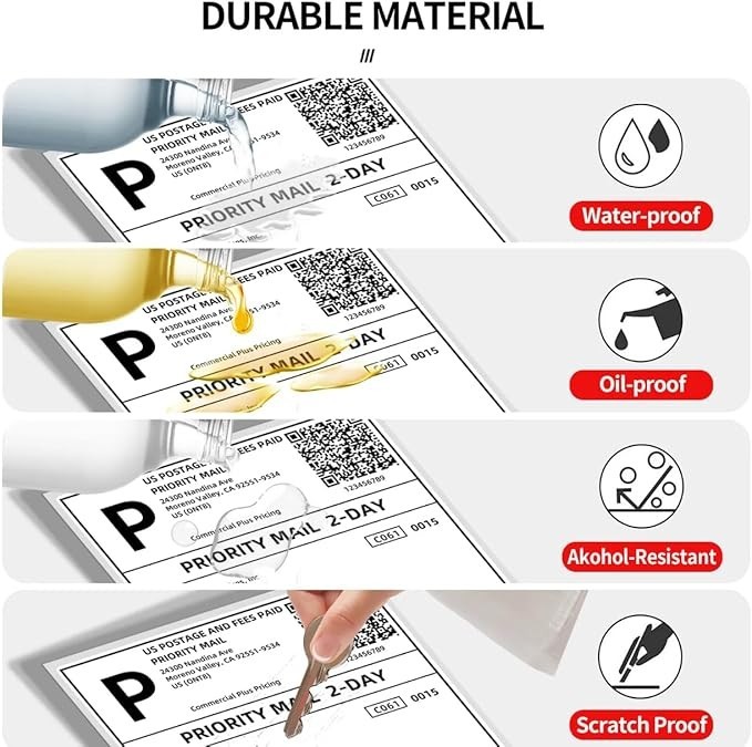 3000 4×6 Fanfold Direct Thermal Shipping Labels Perforated Label / UPS CERTIFIED
