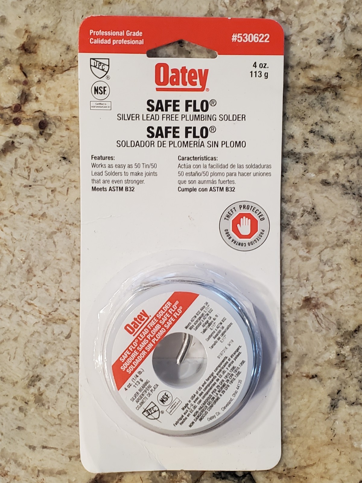 Oatey Safe Flo Lead-Free Plumbing Wire Solder Silver (4 oz) EXCELLENT!!!