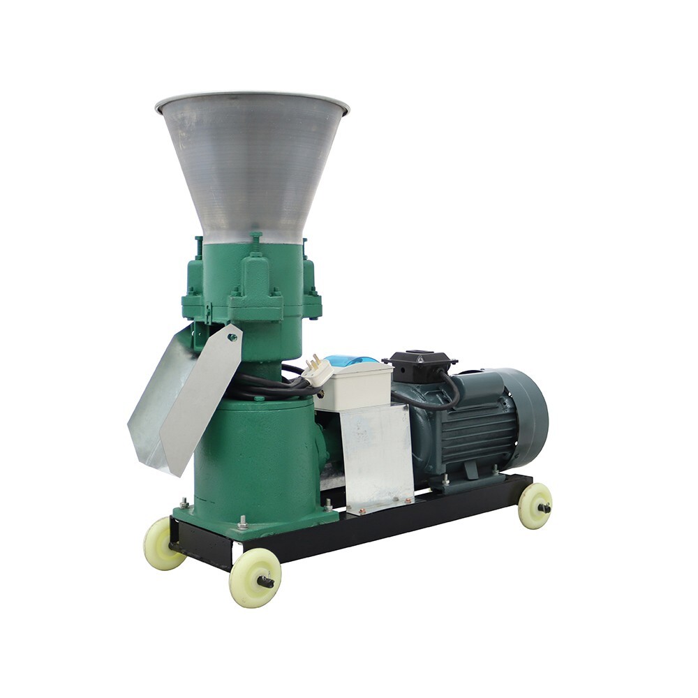 INTBUYING® Feed Pellet Machine 200KG/H Fodder Press Pelletizer 10mm Plate 220V
