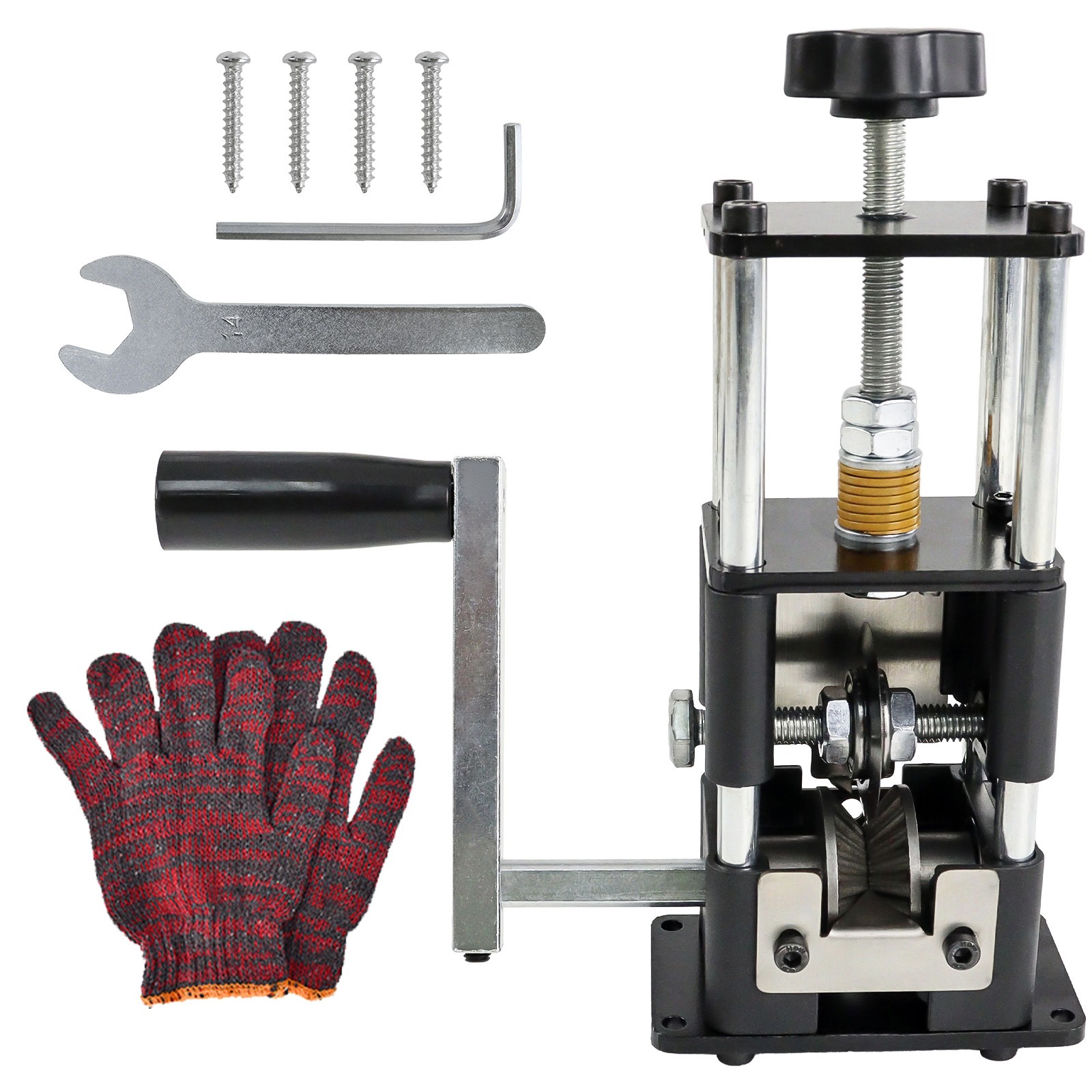 Manual Wire Stripping Machine Drill Powered Hand Crank Wire Stripper Tool 1-25MM