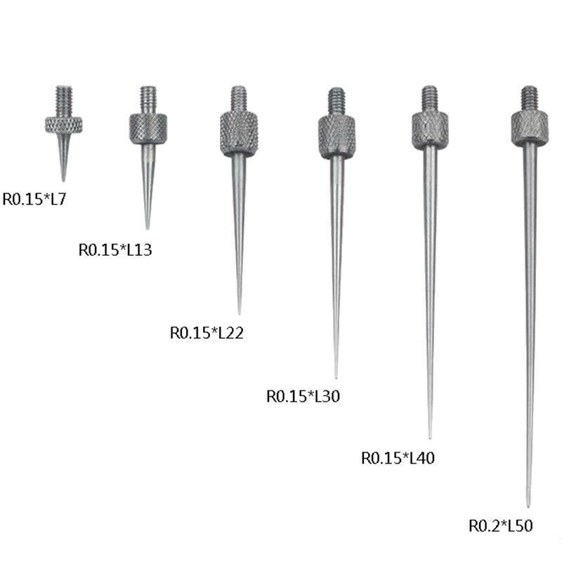 6pcs Digital Indicator/Dial Test Stem Rod Contact Points Tips Gauge Measure Tool
