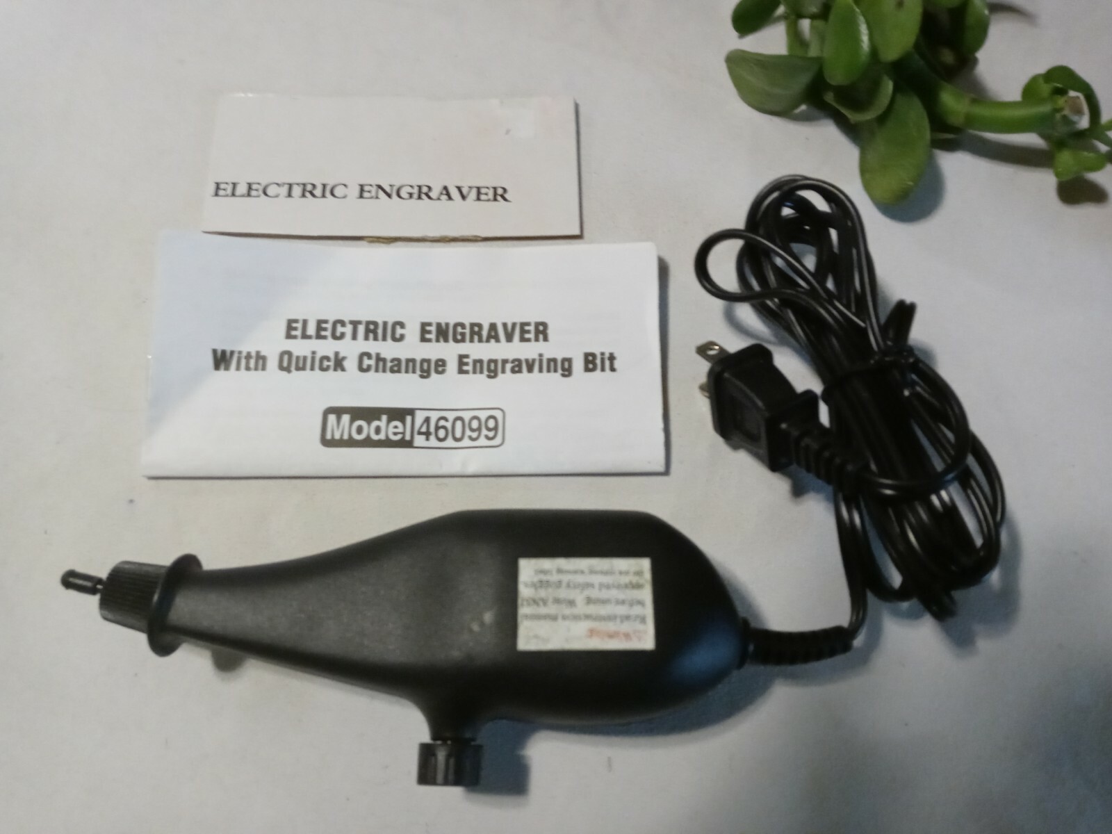 Electric Engraver Tool, HARBOR FREIGHT New wo box, 12 Watts 7200 RPM manual incl