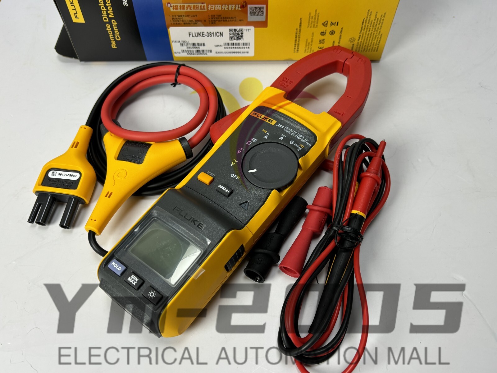 Fluke 381 Remote Display True RMS AC/DC Clamp Meter with iFlex NEW #MK