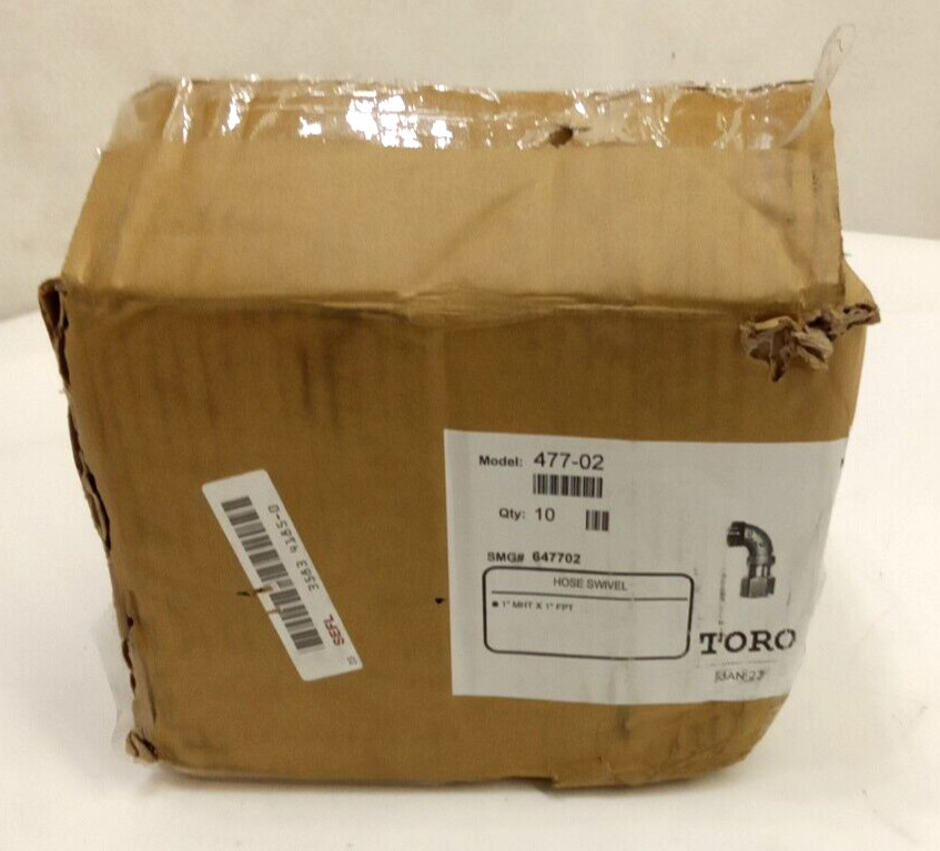 Toro 477-02 Brass Quick Coupler Valve 360° Hose Swivel 1″ MHT x 1″ FPT Qty 1