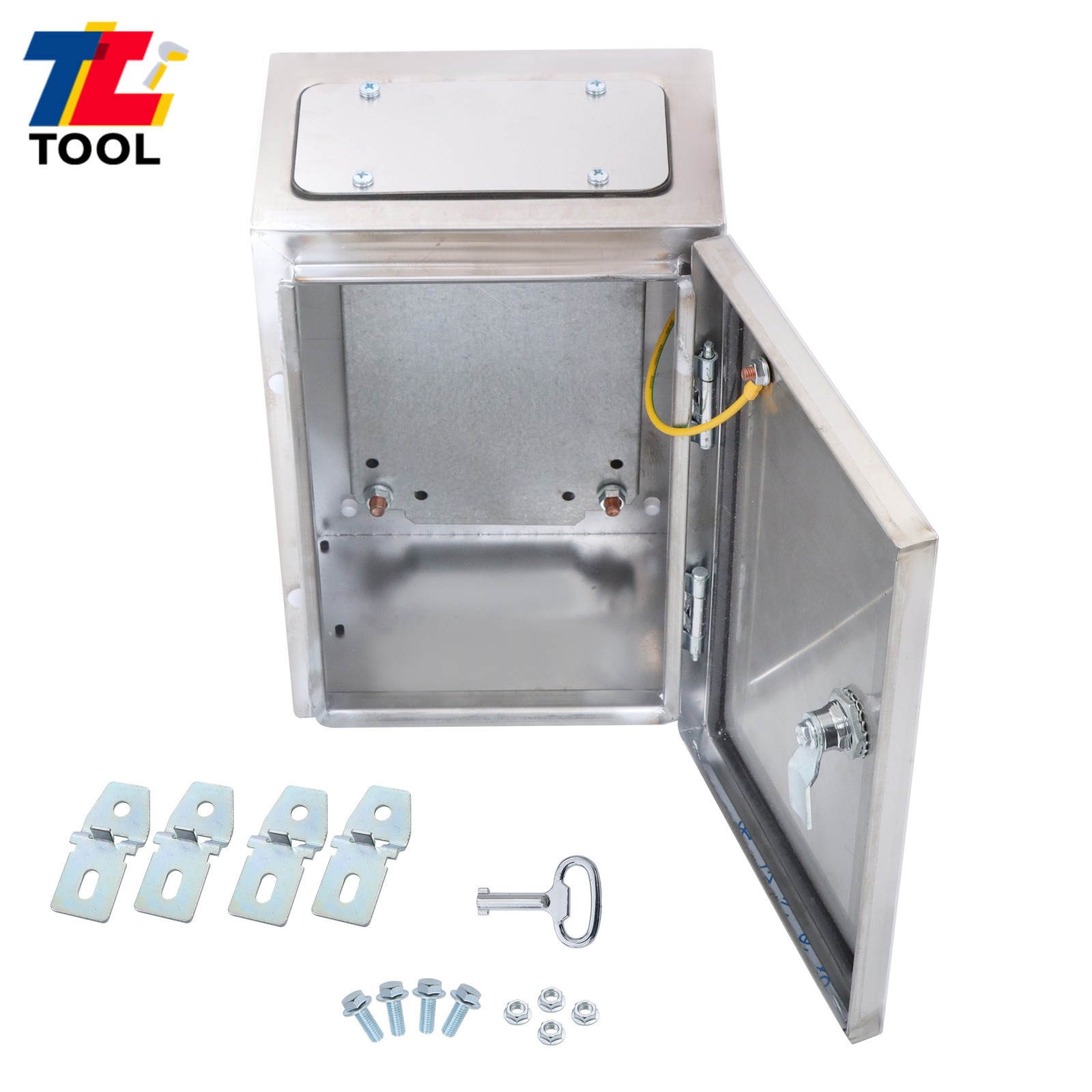 12x8x6″ IP66 Electrical Enclosure Junction Box Stainless Steel NEMA 4X