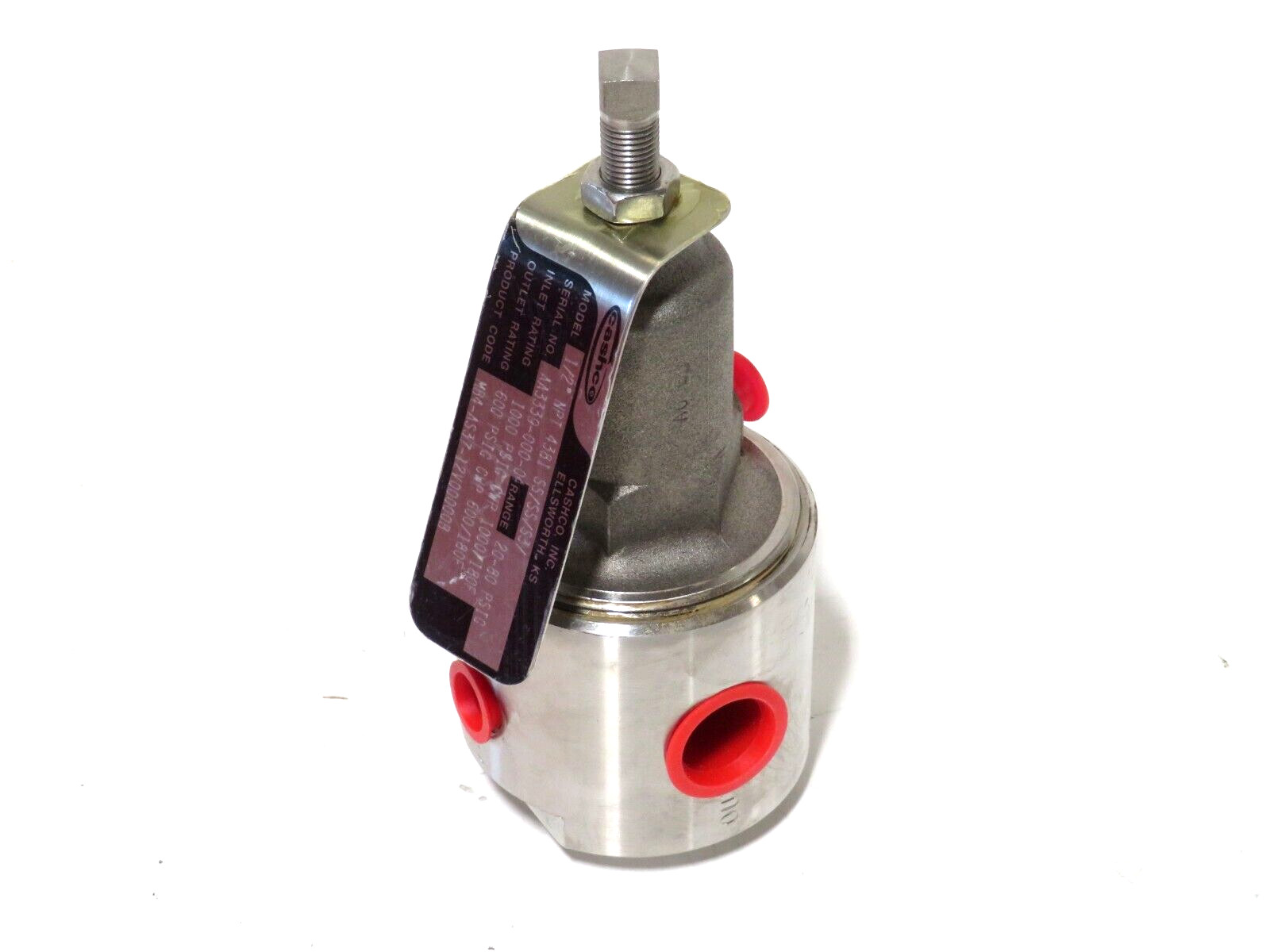 1/2″ Cashco 4381 SS/SS/S3 20-80PSIG Pressure Reducing Regulator NEW