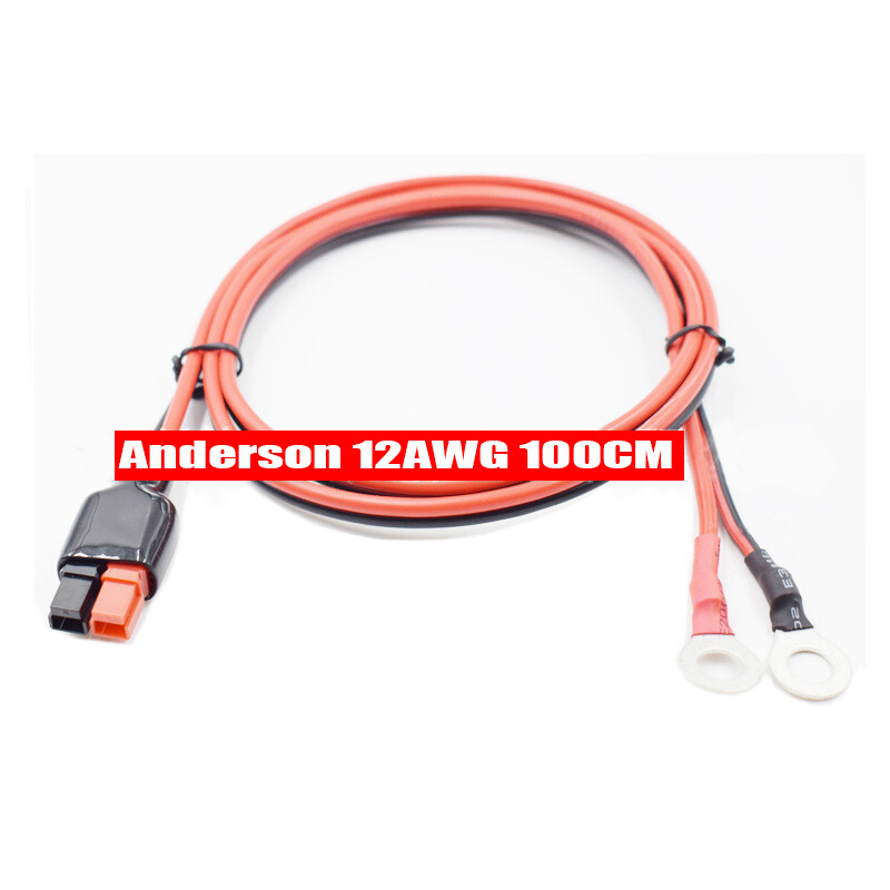 2-pin Anderson Power Pole Connector Adapter Copper Cable 50CM/100cm 12AWG 45A