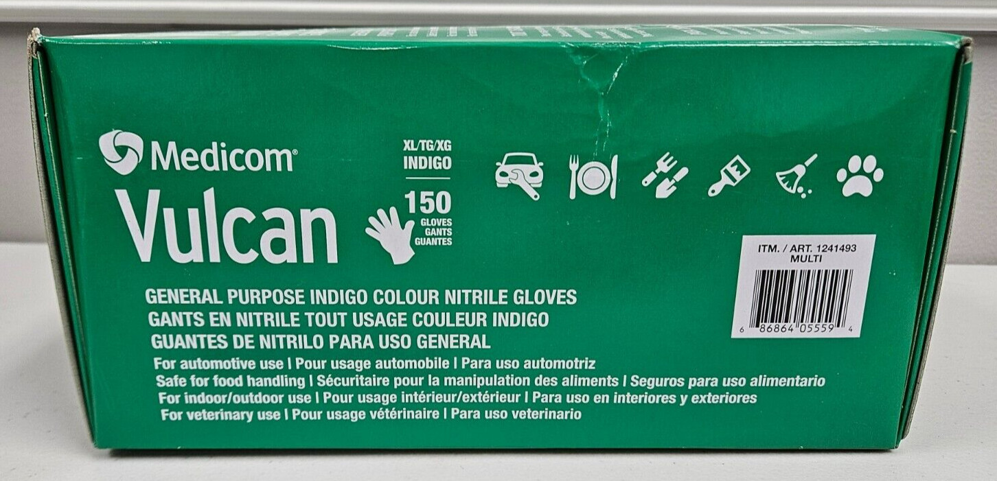 Medicom Vulcan Nitrile Glove Gant General Purpose Extra-Large 150 Automotive XL