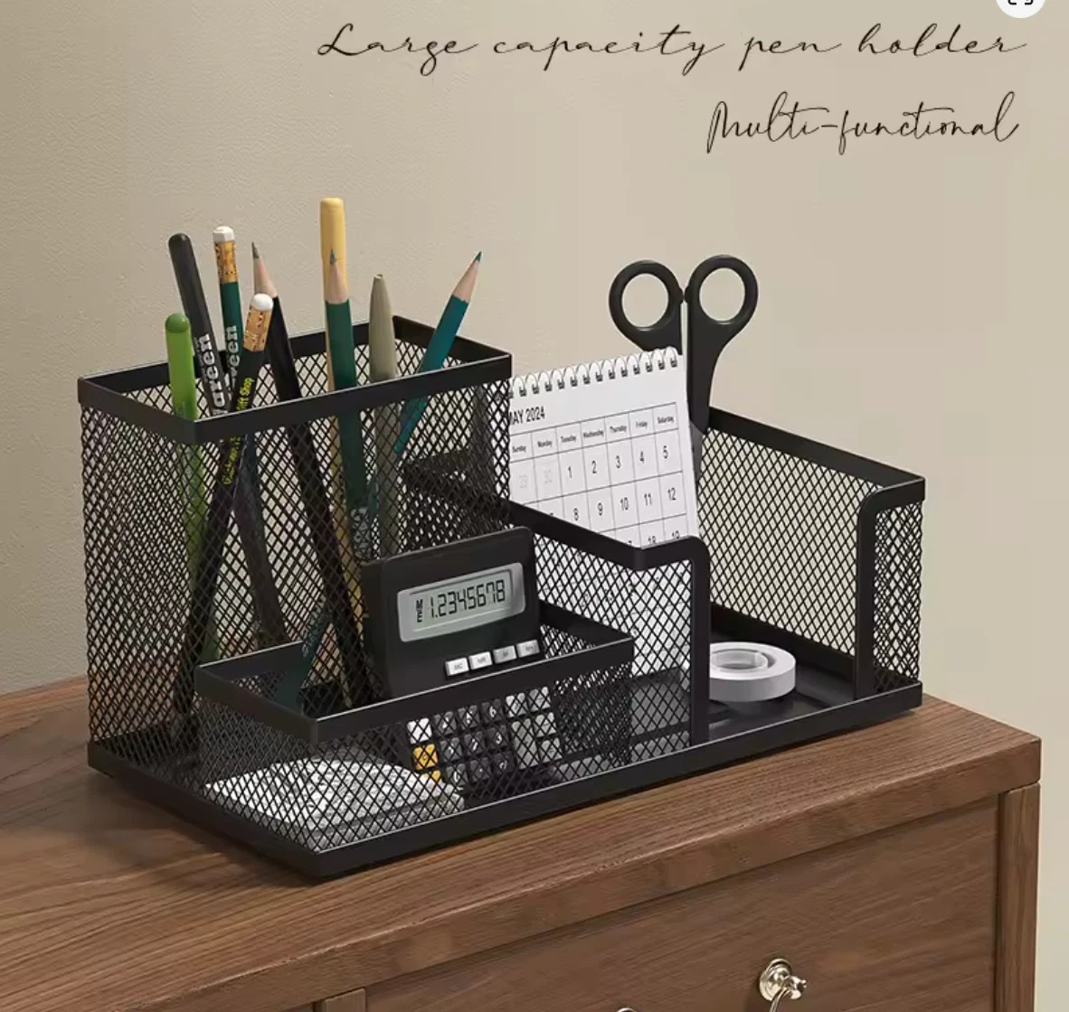 SUPEASY Mesh Desk Organizer, Desk Accessories & Workspace Organizers