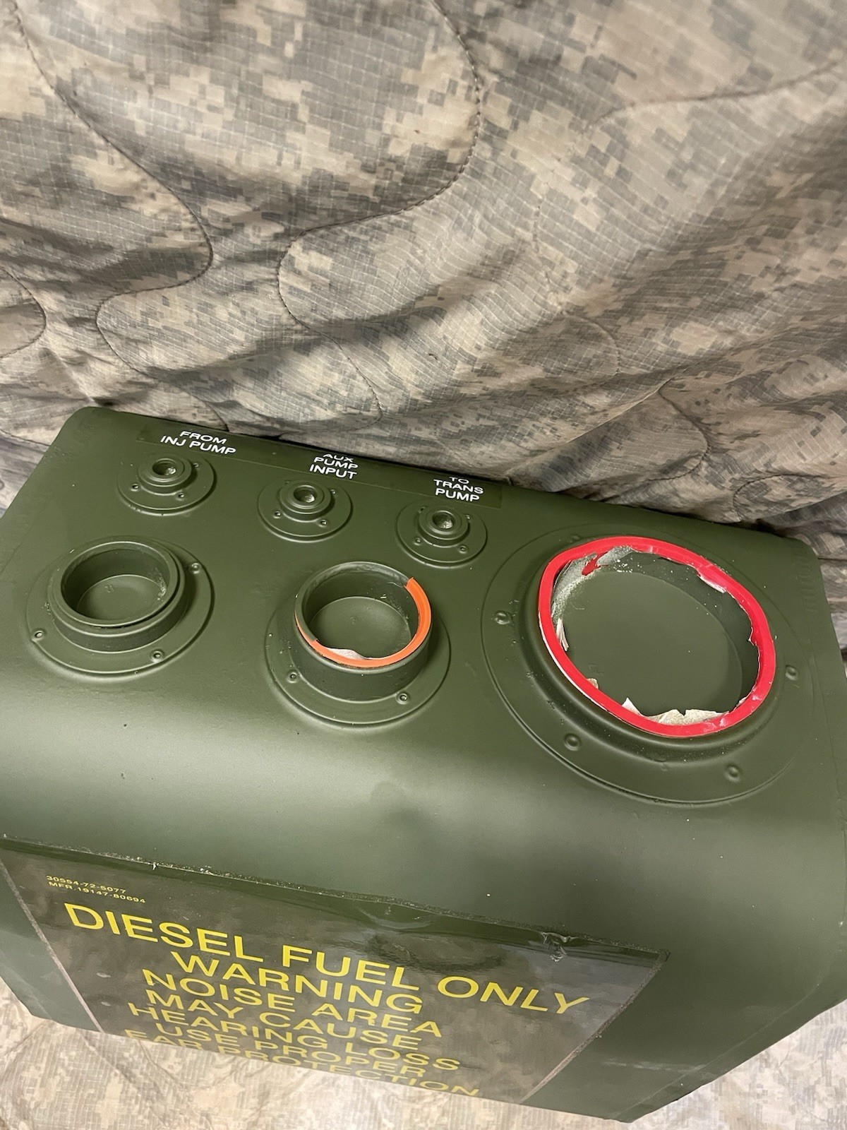 MEP002A Generator 6.75 Gallon Diesel Fuel Tank Onan 159-0990 NSN 2910010485561