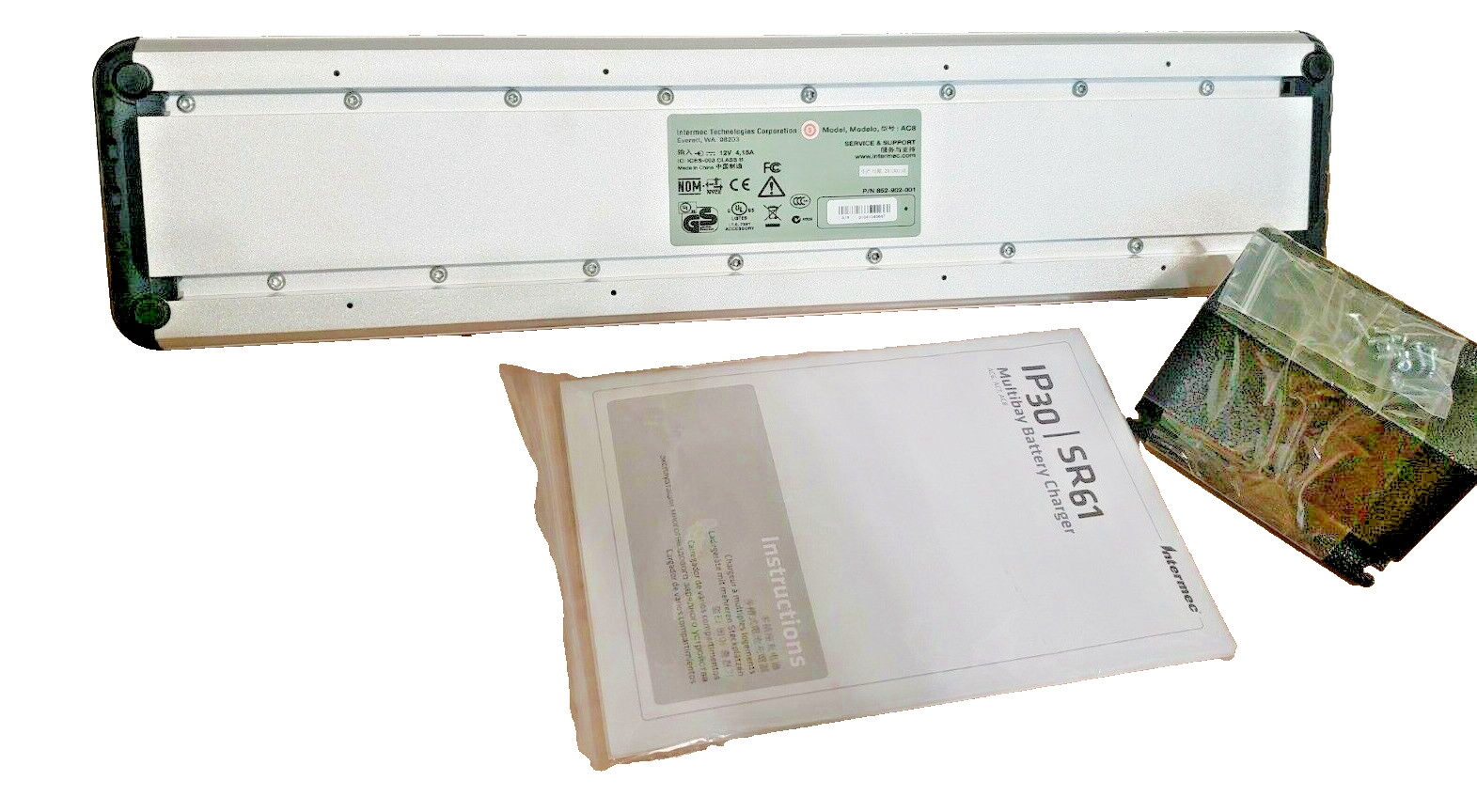 INTERMEC 852-902-001 Charger, 8 Bay for Model: SR61/IP30, Charges SR61 Batteries