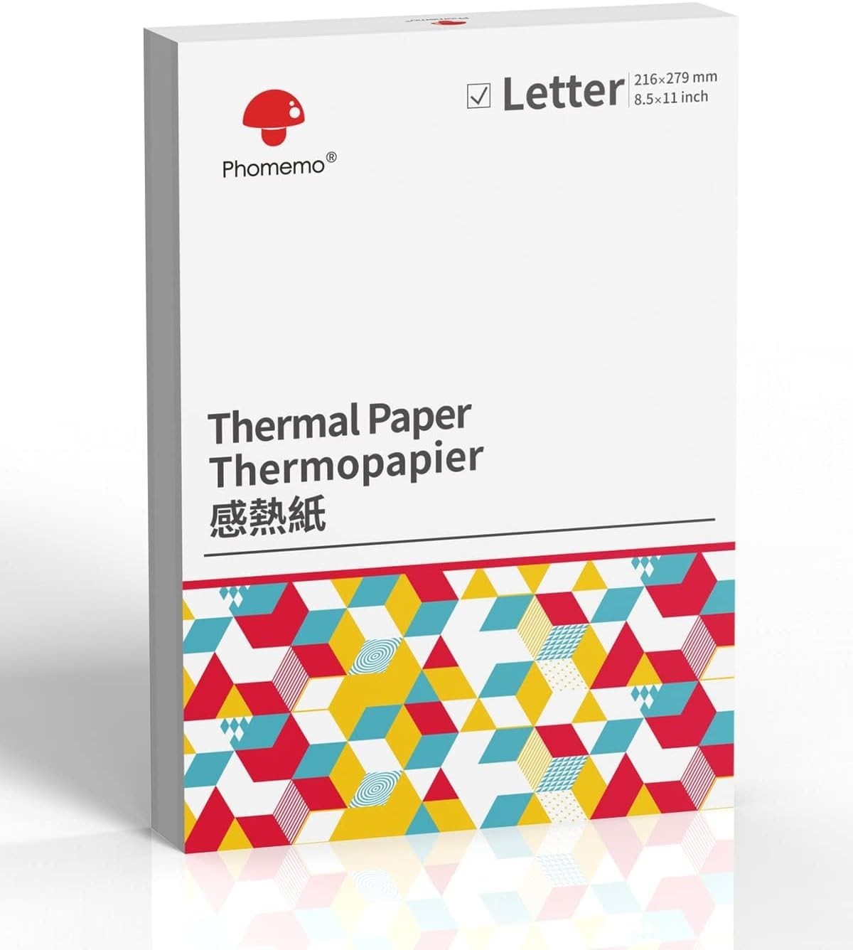 Inkless 8.5×11 Thermal Paper, 100 Sheets, Ideal for Portable Letter Printers