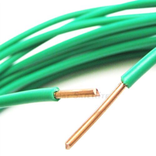Solid PURE Copper #10 AWG THHN Grounding cable Green PVC Jacket