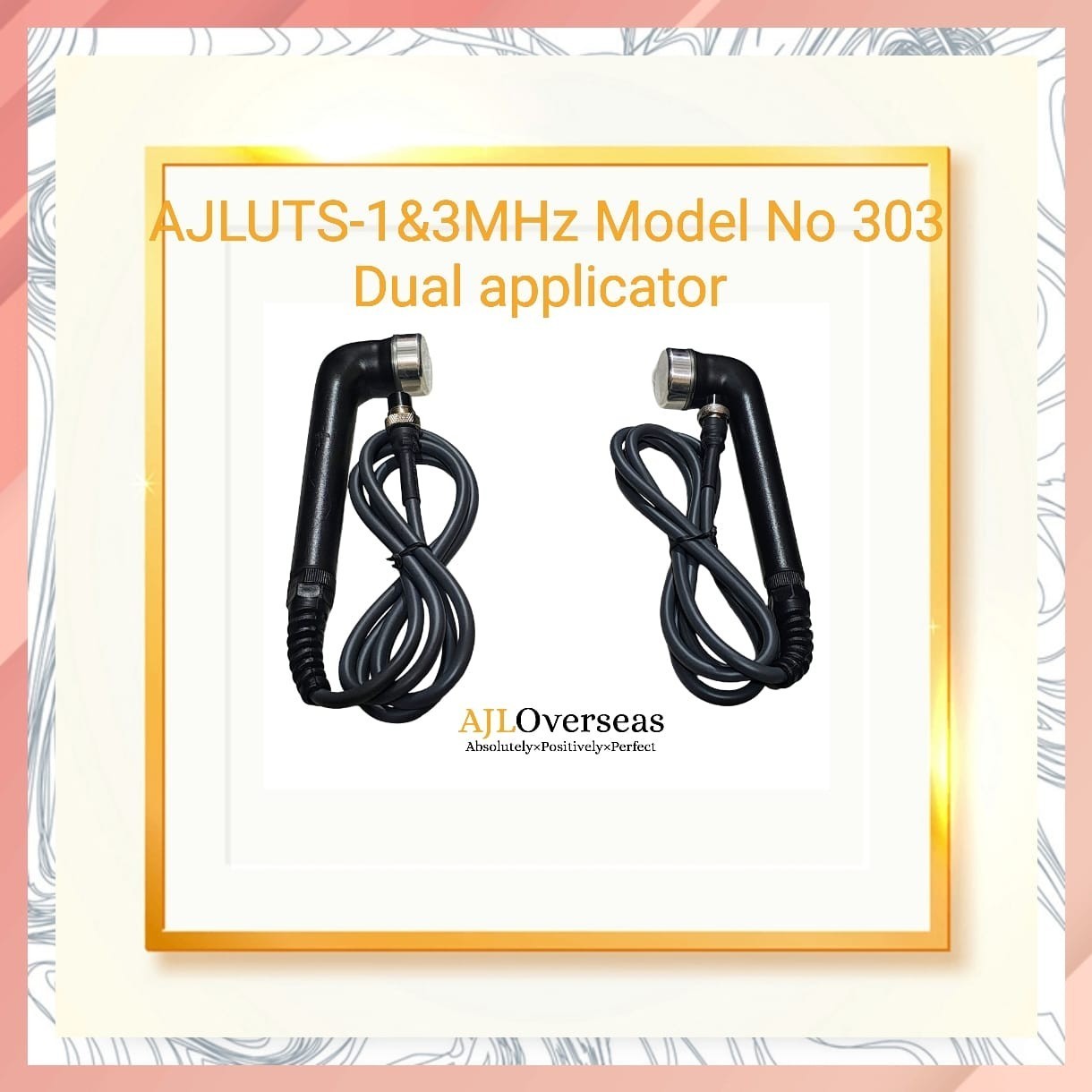 New 1&3-MHz AJLUTS-302 LCD Light Weight Physical Therapy Ultrasonic Home Use