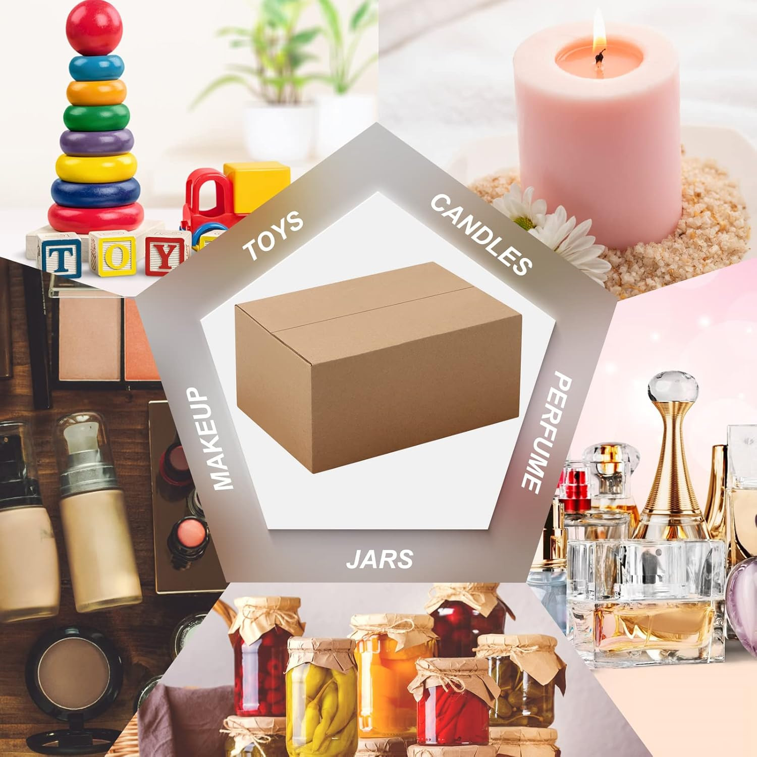 CRUGLA 40 Packs Shipping Boxes 8x6x4, Cardboard Boxes for Small Business, Corrug