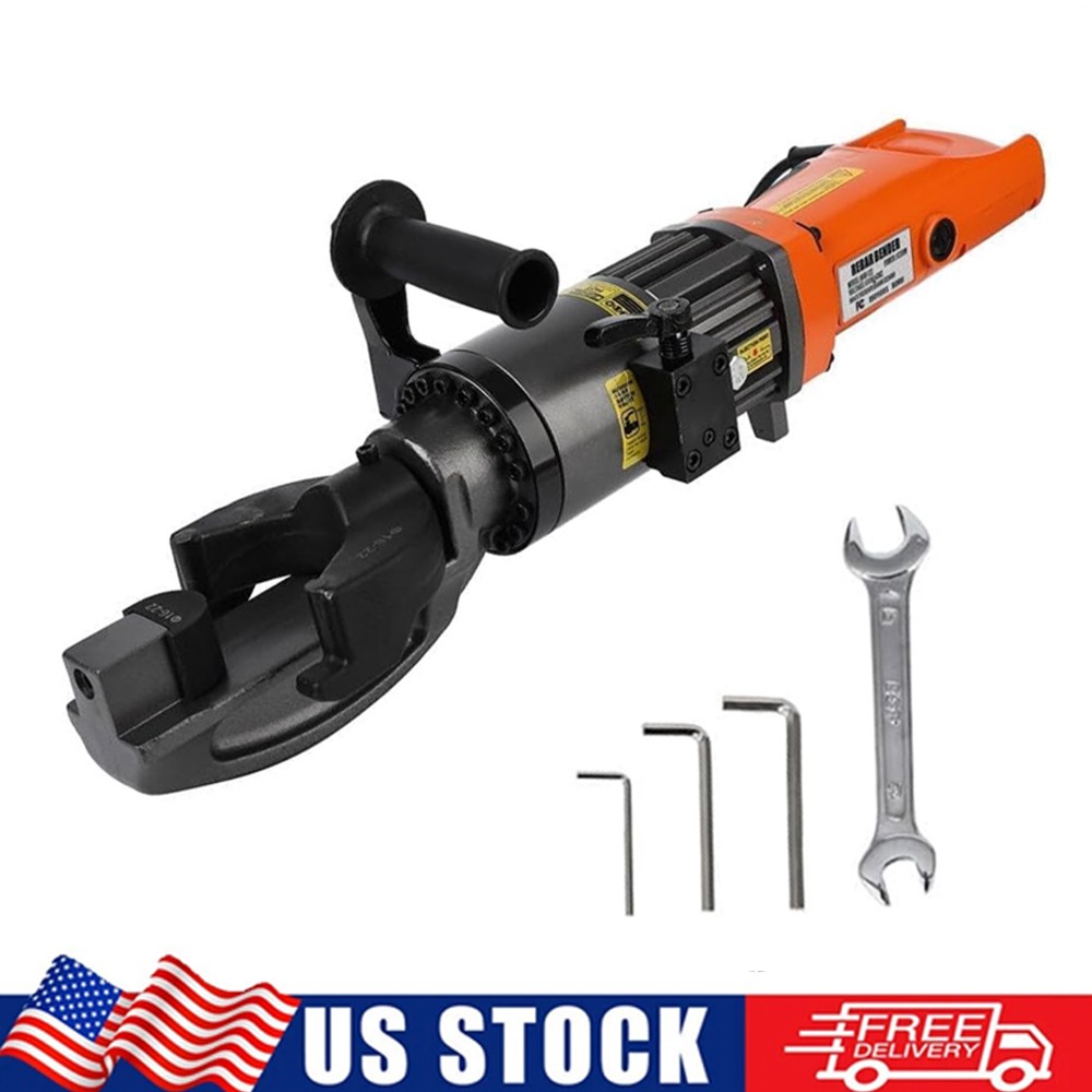 RB-22 with Electric Hydraulic Rebar Bender 1200W Power 7/8 Inch #7 22mm Capacity