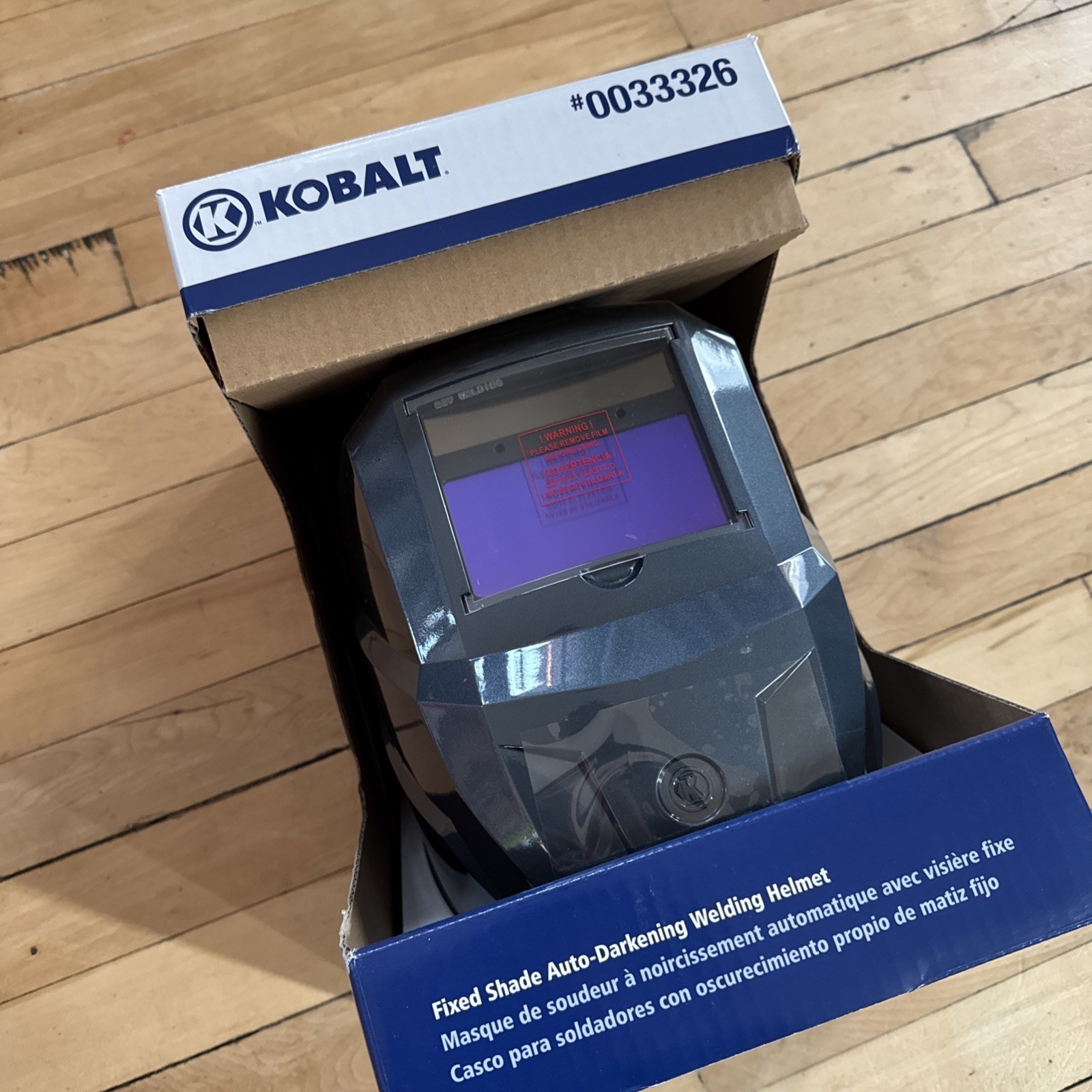 Kobalt Fixed Shade Auto-Darkening Welding Helmet #0033326 – NIB