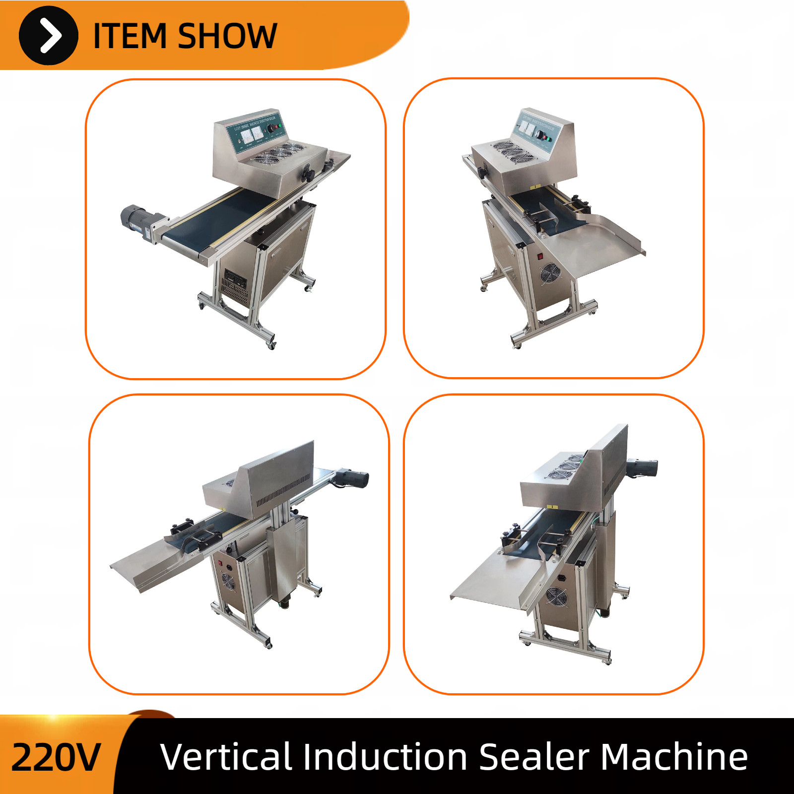 220V Automatic Induction Continuous Aluminum Foil Bottle Cap Sealing Machine