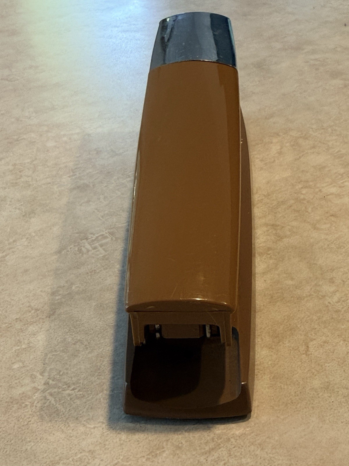 Vintage Swingline 333 Stapler Mid Century Brown & Chrome 8” Works