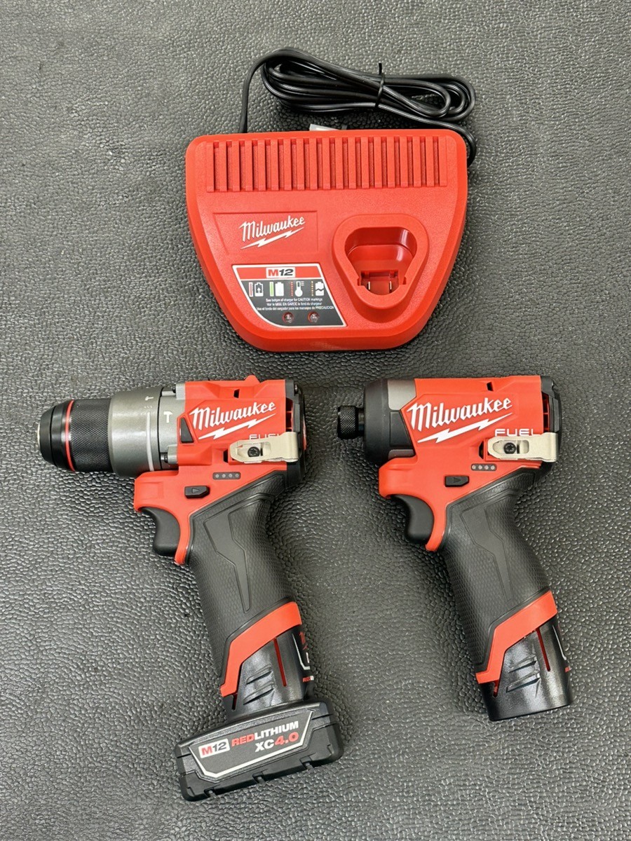 MIlwaukee M12 FUEL Li-Ion Cordless 1/4″ Impact Driver, 1/2″ Hammer D (PD1123343)