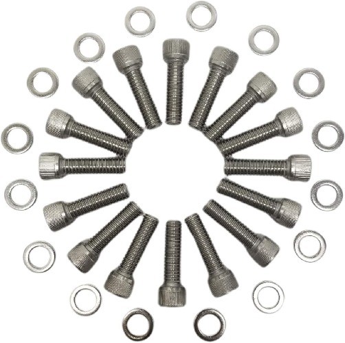 Stainless-Steel Intake Manifold Bolt Kit 3/8-16 1-1/4” BOLTS Compatible with V8