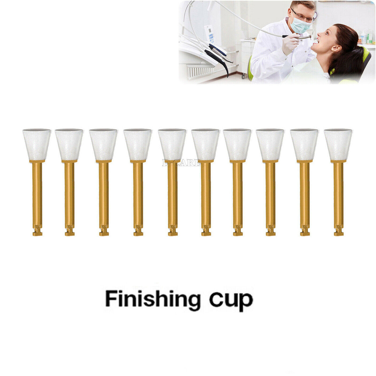100%Original Dental Enhance Finishing Finisher Cups Composite Polishing RA Shank