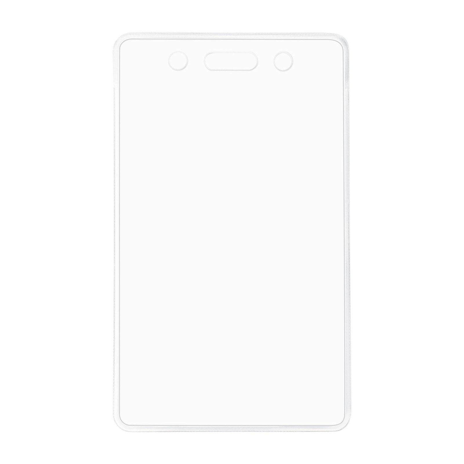 Amazon Basics Vertical Clear Plastic ID Badge 50 Count (Pack Of 1),