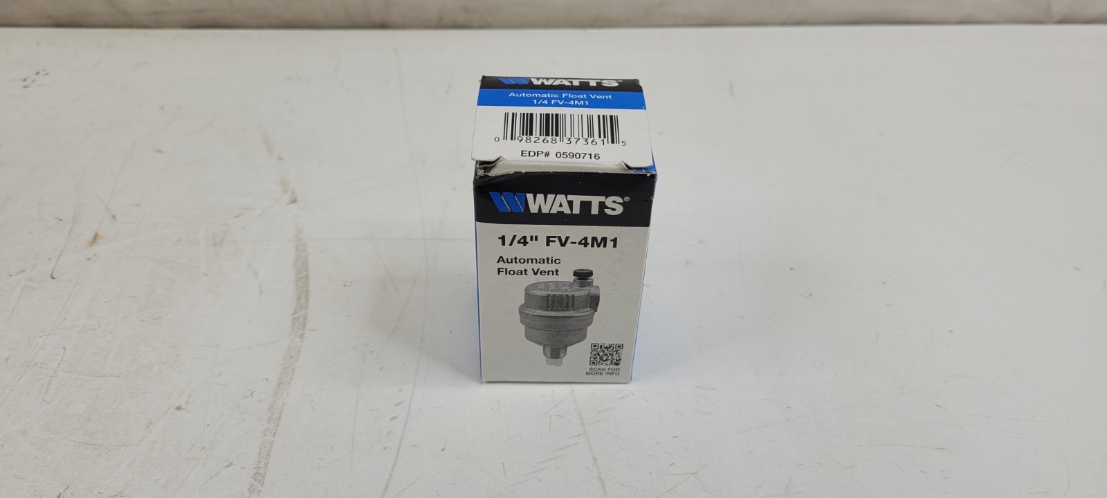 WATTS 1/4″ FV-4M1 REGULATOR AUTOMATIC FLOAT VENT 150 PSI 240° F NEW