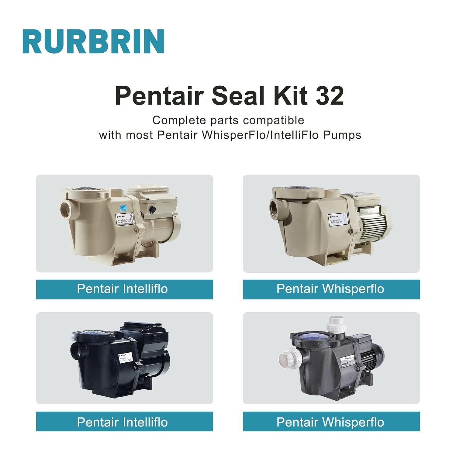 7-Piece O-Ring Repair Kit for Pentair Pumps – Black Rubber, Easy Installation
