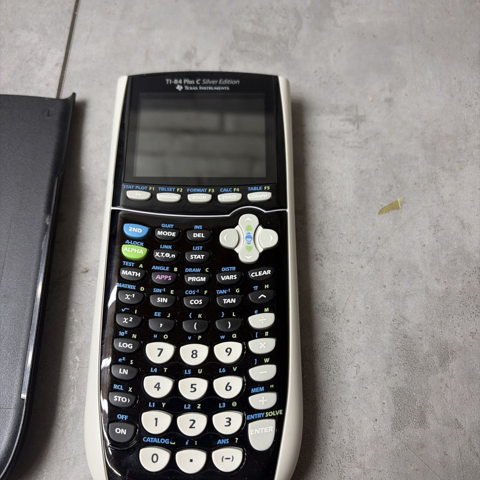 Texas Instruments TI-84 Plus C Silver Edition Graphing Calculator No Charger