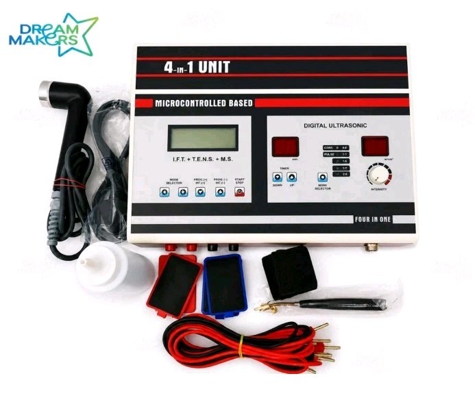 Equipment 4-In-1 ComboNew Combo Advance US Physio Therapy Machine For Free Ship