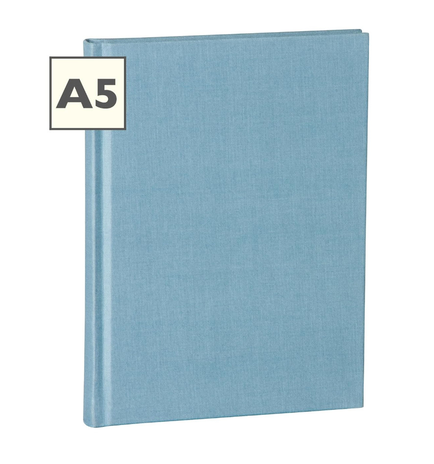 Semikolon A5 Classic Linen Cover Notebook, 6 X 8.4 Inches, 144 Blank Pages, 100g