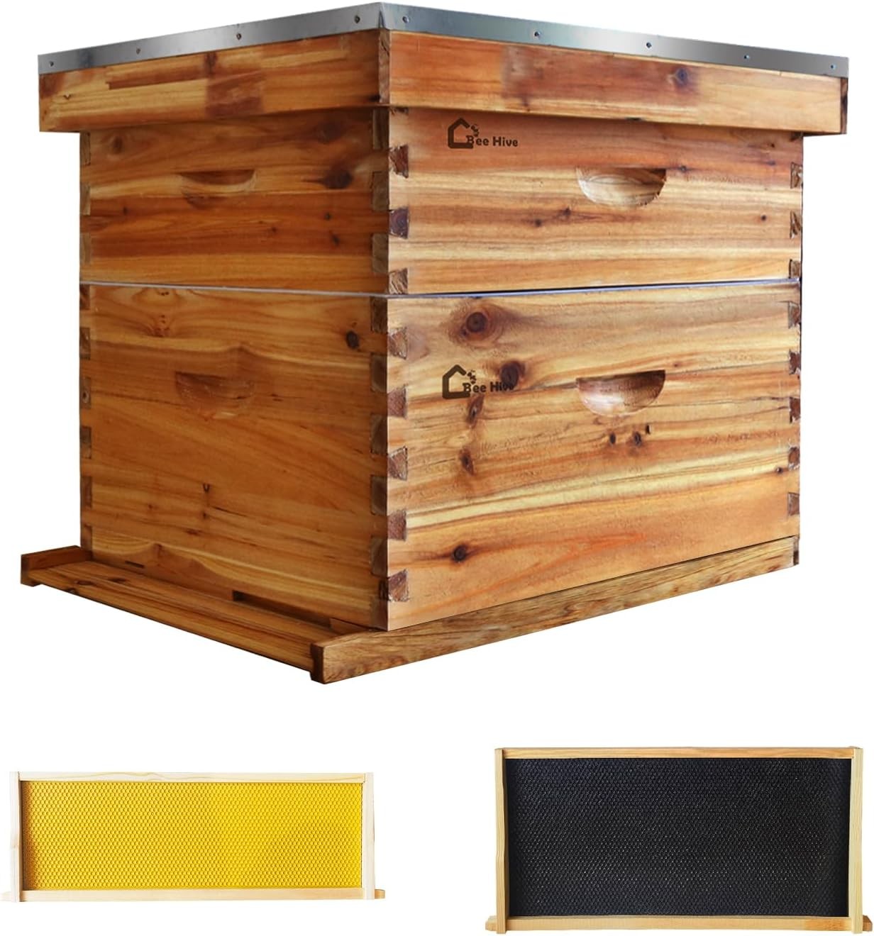 Beehive 20 Frame Complete Box Kit (10 Deep-10 Medium) Langstroth Beekeeping