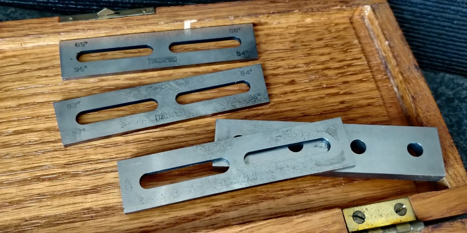 Taft Peirce Universal Angle Gage Set Vintage set complete machinist tool