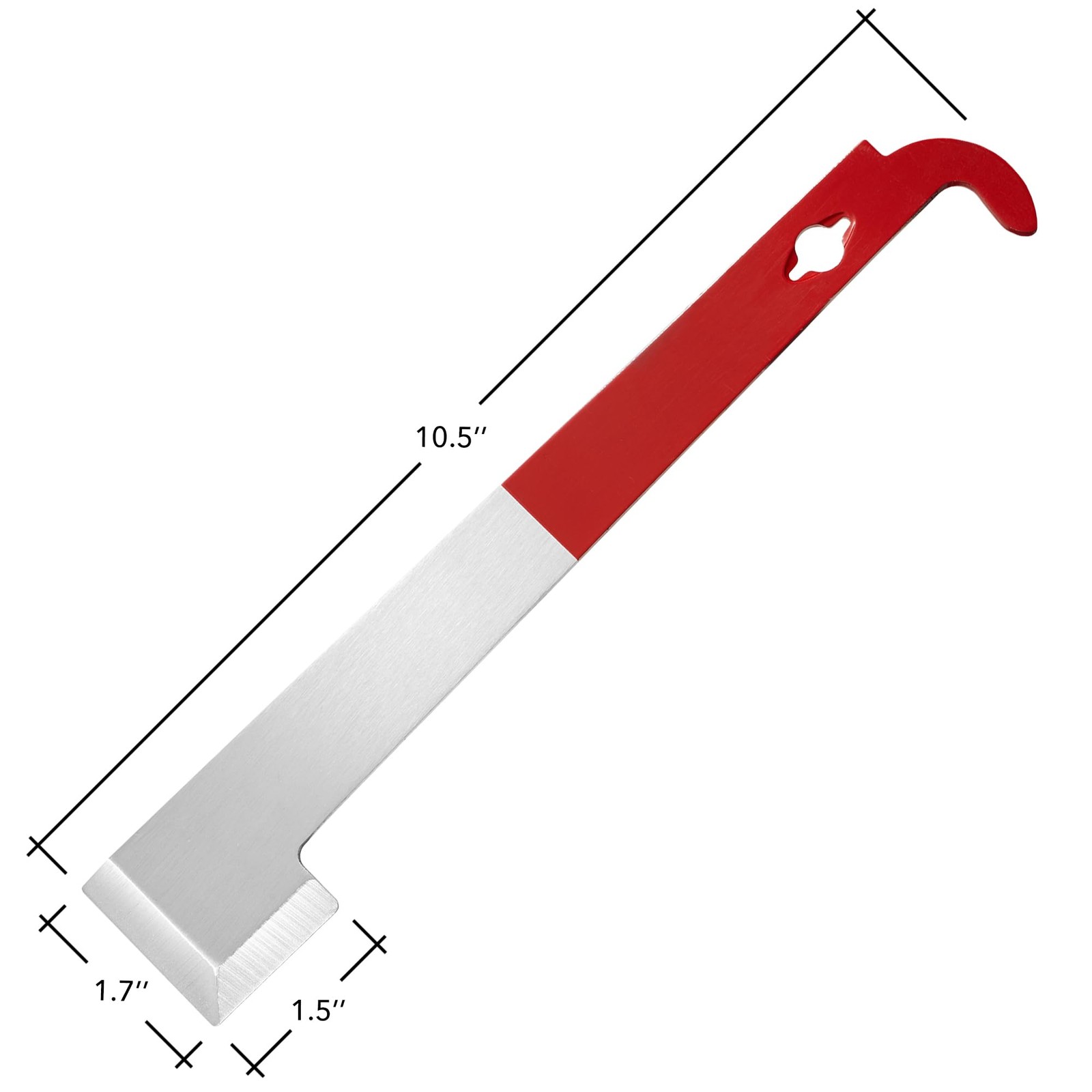 Honey Keeper 2-Pack Stainless Steel J Hook Bee Hive Tool, 10-1/2 inch Red