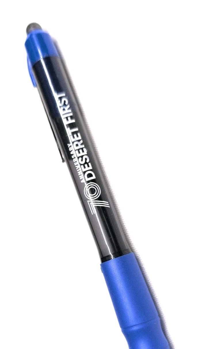 20 Misprint Click Pens MAXGLIDE Hub Pen Lot DARK BLUE Thick Rubber Grip BLUE INK
