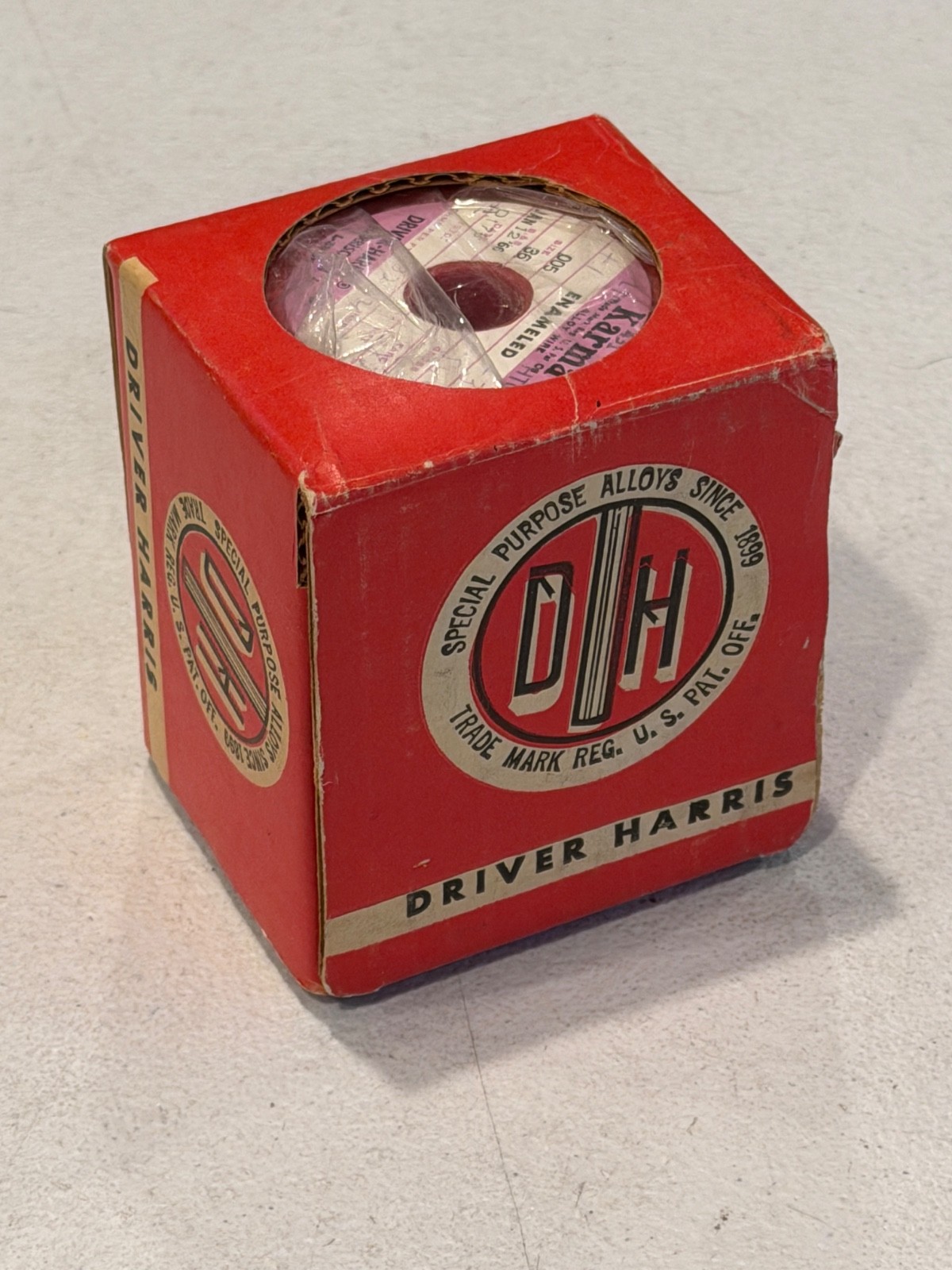 Vintage Driver-Harris Karma 36 AWG Enamel Magnet Wire 1966 Magnet Wire Spool USA