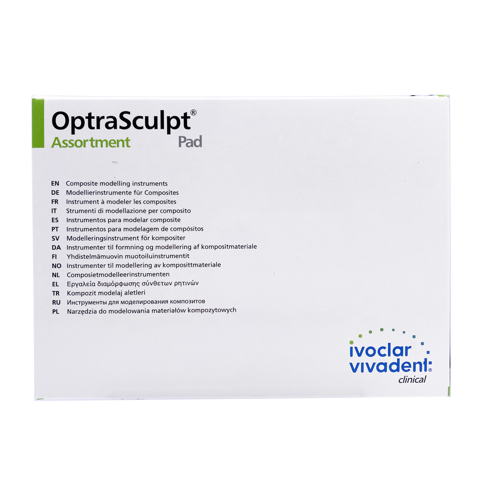 Dental OptraSculpt Foam Pads Kit Veneer Composite Resin Filling Spatula Handle