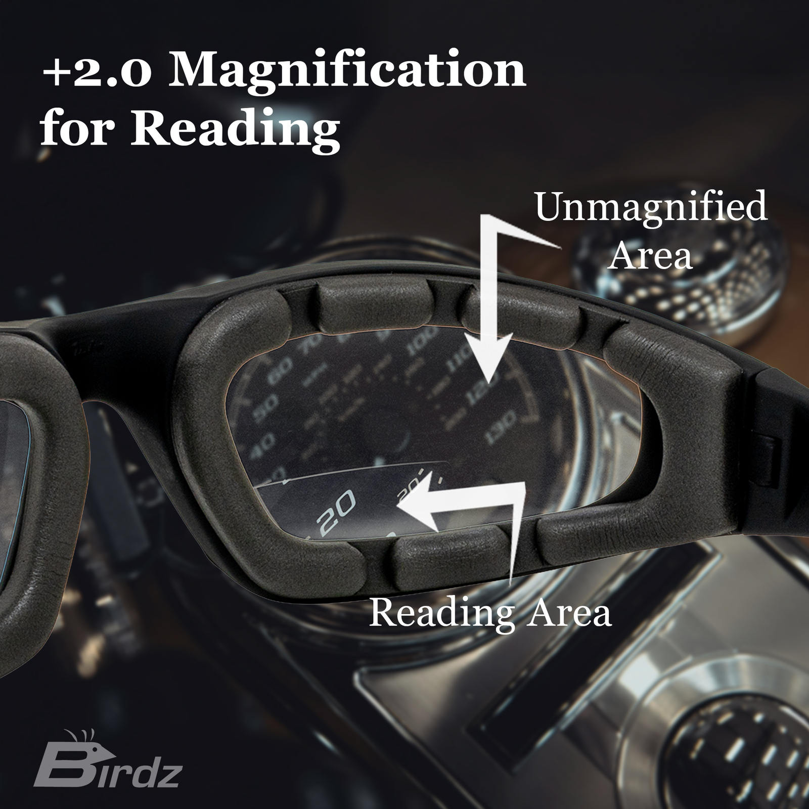 2 Pairs of Birdz Oriole Bifocal Sunglasses 2.0 Clear & Smoke Lenses