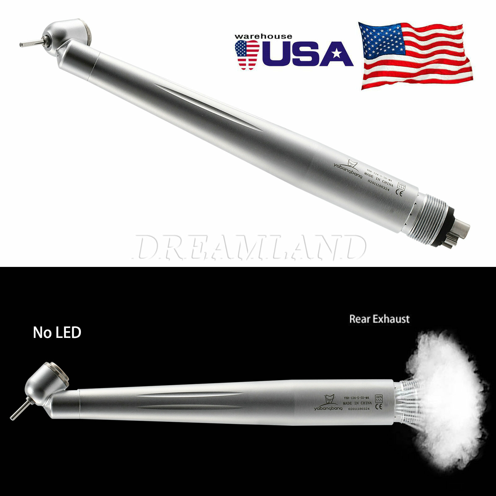 1-5* Turbina Dental 45 Grados Pieza de Mano Quirúrgica de Alta Velocidad WCA4